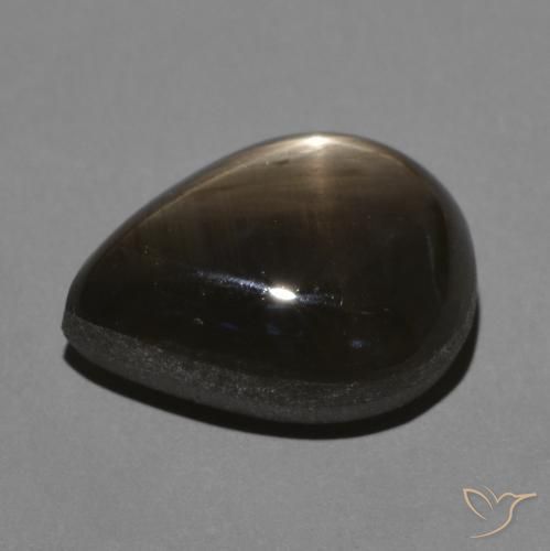 9,17 ctw natürlicher Schwarz Sternsaphir, Birnenform, Lichtundurchlässig