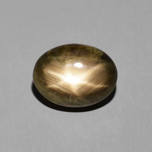 4.38ct Natürlicher Schwarz Sternsaphir, Oval, Lichtundurchlässig