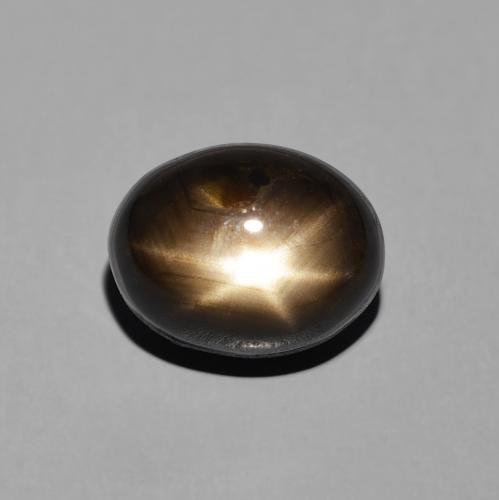 5.71ct Natürlicher Schwarz Sternsaphir, Oval, Lichtundurchlässig