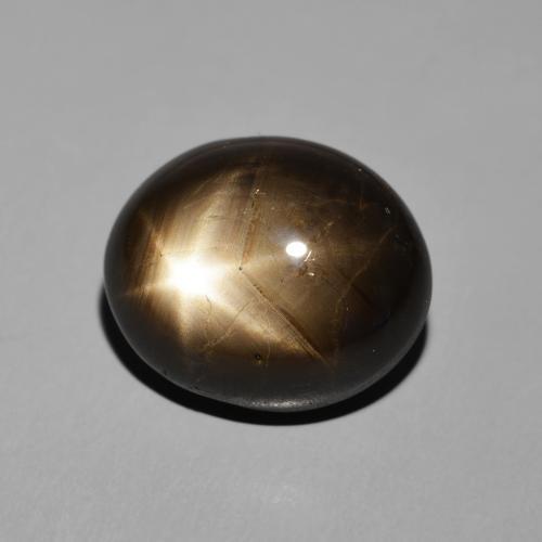 9,17 ctw natürlicher Schwarz Sternsaphir, Oval, Lichtundurchlässig