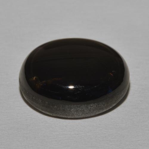9,17 ctw natürlicher Schwarz Sternsaphir, Oval, Lichtundurchlässig