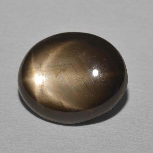 9,17 ctw natürlicher Schwarz Sternsaphir, Oval, Lichtundurchlässig