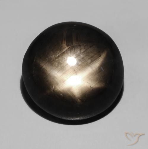 15.48ct Natürlicher Schwarz Sternsaphir, Oval, Lichtundurchlässig