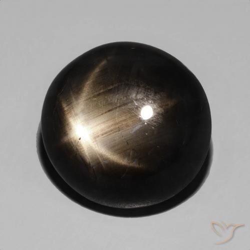 9,17 ctw natürlicher Schwarz Sternsaphir, Oval, Lichtundurchlässig