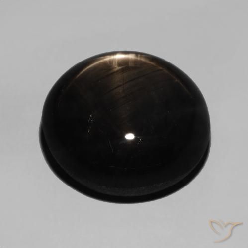9,17 ctw natürlicher Schwarz Sternsaphir, Oval, Lichtundurchlässig