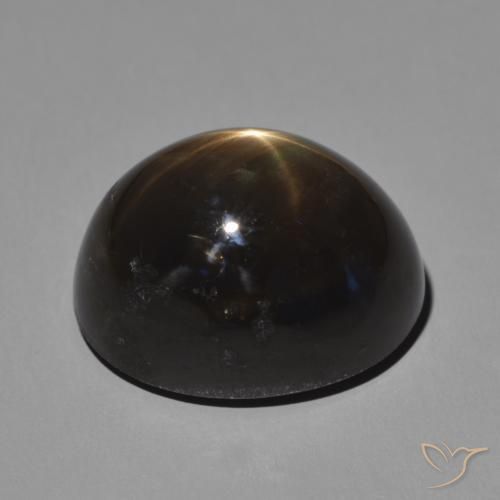 9,17 ctw natürlicher Schwarz Sternsaphir, Oval, Lichtundurchlässig