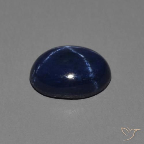 9,17 ctw natürlicher tiefblau Sternsaphir, Oval, Lichtundurchlässig