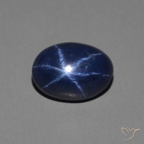 1.56ct Natürlicher Königsblau Sternsaphir, Oval, Lichtundurchlässig