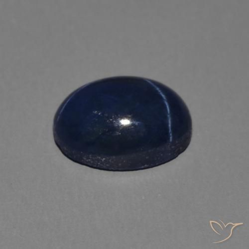 9,17 ctw natürlicher tiefblau Sternsaphir, Oval, Lichtundurchlässig
