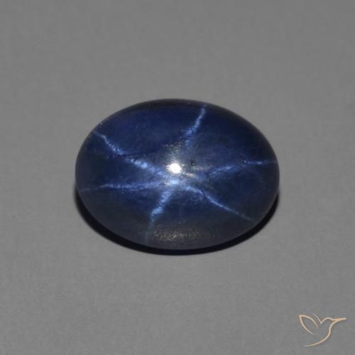1.63ct Natürlicher Königsblau Sternsaphir, Oval, Lichtundurchlässig