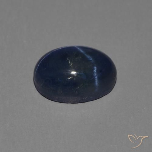 9,17 ctw natürlicher dunkelblau Sternsaphir, Oval, Lichtundurchlässig