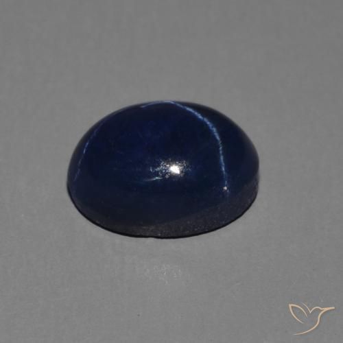 9,17 ctw natürlicher tiefblau Sternsaphir, Oval, Lichtundurchlässig