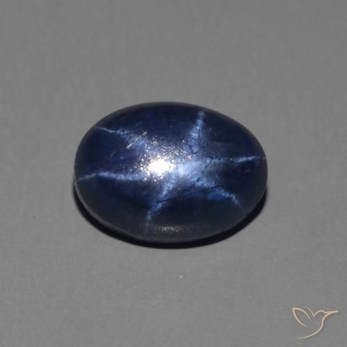 1.46ct Natürlicher tiefblau Sternsaphir, Oval, Lichtundurchlässig