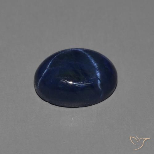9,17 ctw natürlicher dunkelblau Sternsaphir, Oval, Lichtundurchlässig