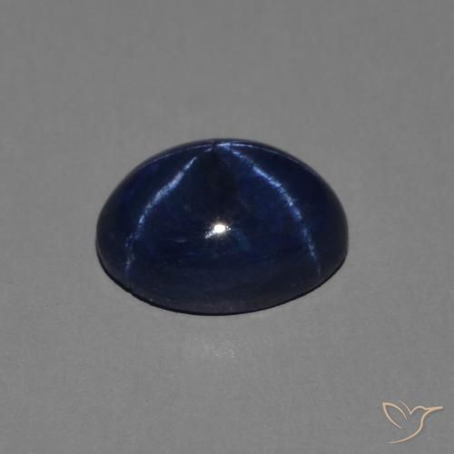 9,17 ctw natürlicher tiefblau Sternsaphir, Oval, Lichtundurchlässig