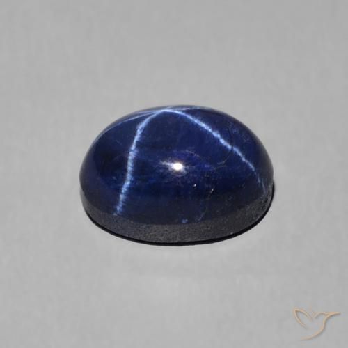 9,17 ctw natürlicher Navy blau Sternsaphir, Oval, Lichtundurchlässig
