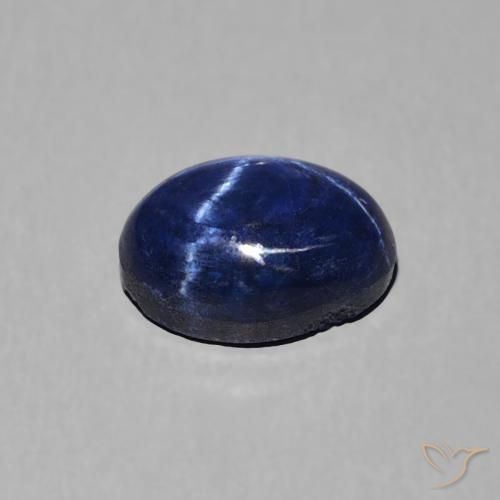 9,17 ctw natürlicher dunkelblau Sternsaphir, Oval, Lichtundurchlässig
