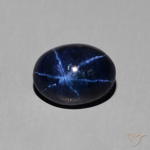 1.68ct Natürlicher tiefblau Sternsaphir, Oval, Lichtundurchlässig