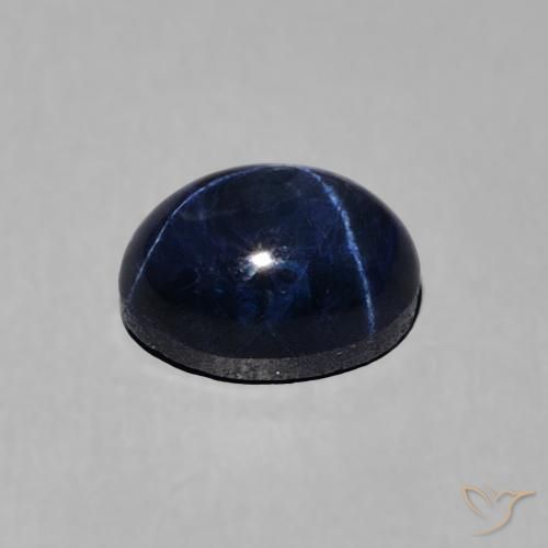 9,17 ctw natürlicher tiefblau Sternsaphir, Oval, Lichtundurchlässig