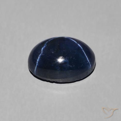 9,17 ctw natürlicher dunkelblau Sternsaphir, Oval, Lichtundurchlässig