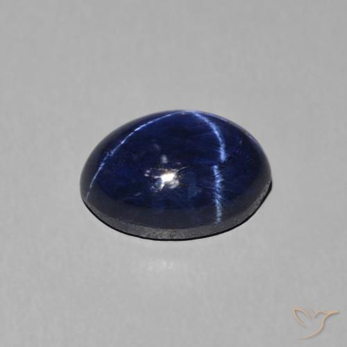 9,17 ctw natürlicher Navy blau Sternsaphir, Oval, Lichtundurchlässig