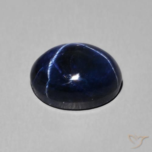 9,17 ctw natürlicher tiefblau Sternsaphir, Oval, Lichtundurchlässig