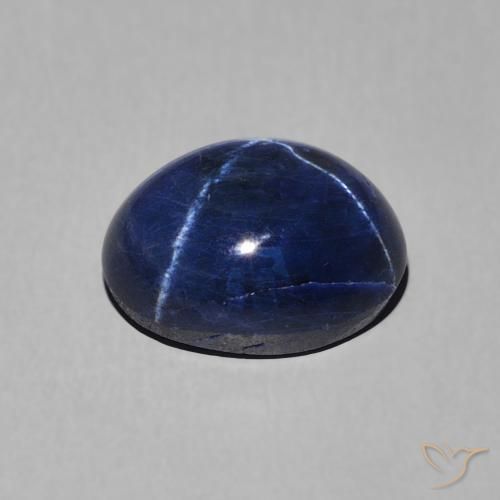 3,39 ctw natürlicher blauer Stern-Saphir, Oval Schliff, Lichtundurchlässig