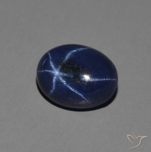 9,17 ctw natürlicher tiefblau Sternsaphir, Oval, Lichtundurchlässig