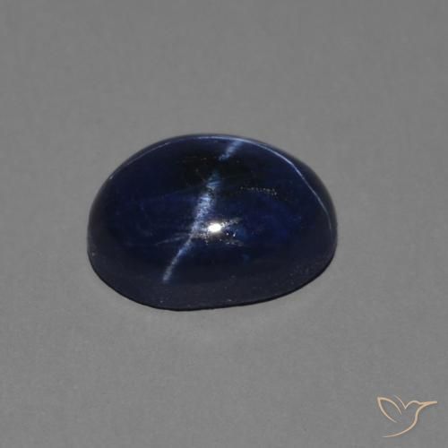 9,17 ctw natürlicher tiefblau Sternsaphir, Oval, Lichtundurchlässig