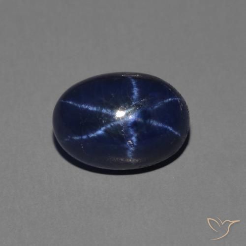 1.76ct Natürlicher tiefblau Sternsaphir, Oval, Lichtundurchlässig