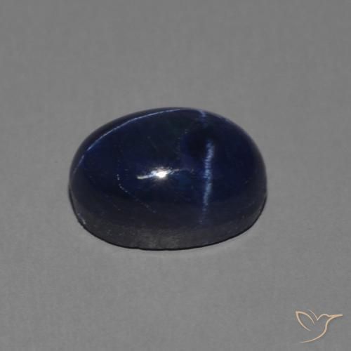 9,17 ctw natürlicher tiefblau Sternsaphir, Oval, Lichtundurchlässig