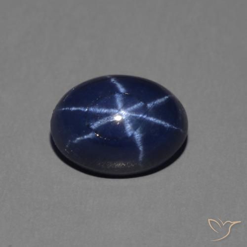 1.52ct Natürlicher tiefblau Sternsaphir, Oval, Lichtundurchlässig