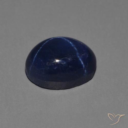 1,79 ctw natürlicher blauer Stern-Saphir, Oval Schliff, Lichtundurchlässig