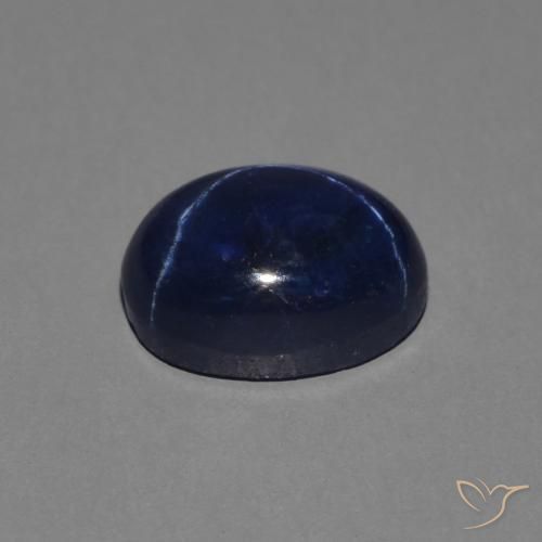 9,17 ctw natürlicher dunkelblau Sternsaphir, Oval, Lichtundurchlässig