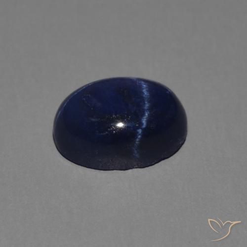 9,17 ctw natürlicher tiefblau Sternsaphir, Oval, Lichtundurchlässig