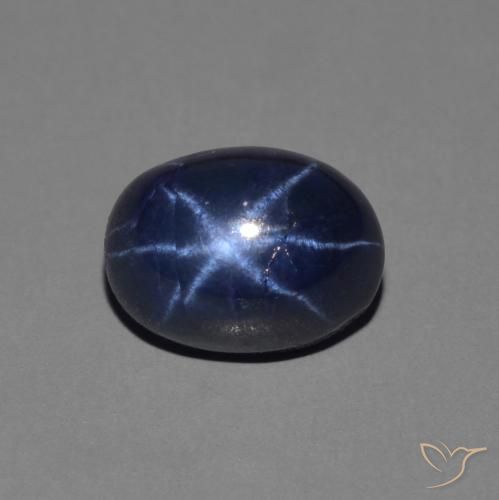 1.77ct Natürlicher tiefblau Sternsaphir, Oval, Lichtundurchlässig