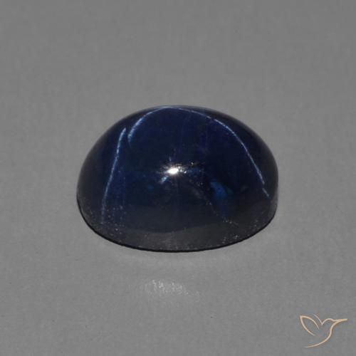 9,17 ctw natürlicher tiefblau Sternsaphir, Oval, Lichtundurchlässig