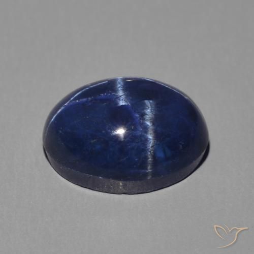 9,17 ctw natürlicher tiefblau Sternsaphir, Oval, Lichtundurchlässig