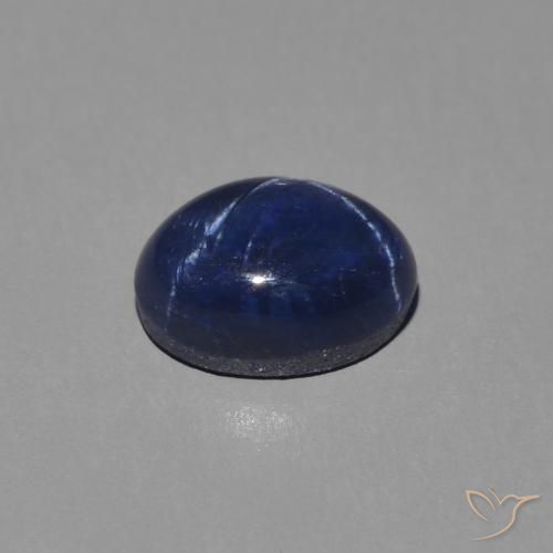 9,17 ctw natürlicher tiefblau Sternsaphir, Oval, Lichtundurchlässig