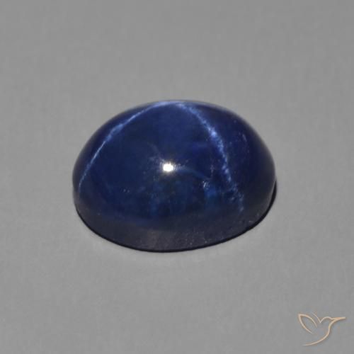 9,17 ctw natürlicher tiefblau Sternsaphir, Oval, Lichtundurchlässig