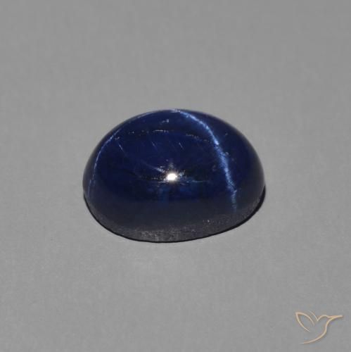 9,17 ctw natürlicher dunkelblau Sternsaphir, Oval, Lichtundurchlässig