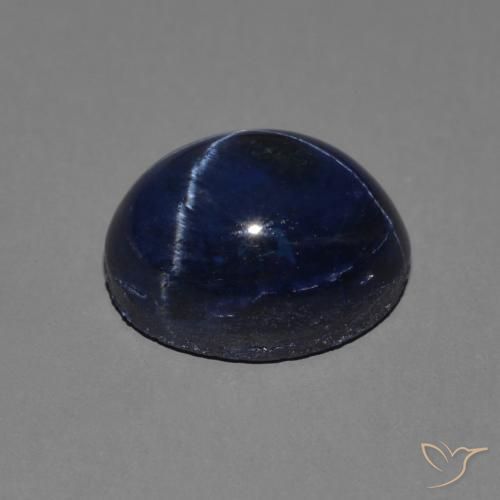9,17 ctw natürlicher Navy blau Sternsaphir, Oval, Lichtundurchlässig