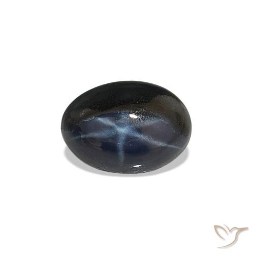 1.85ct dunkelblau Sternsaphir, Oval, Lichtundurchlässig