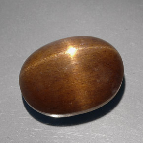23,68 ctw natürlicher brauner Stern-Sonnenstein, Oval Schliff, Lichtundurchlässig