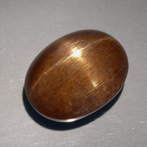 23,68 ctw natürlicher brauner Stern-Sonnenstein, Oval Schliff, Lichtundurchlässig