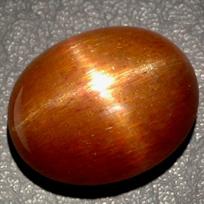 27,65 ctw natürlicher brauner Stern-Sonnenstein, Oval Schliff, Lichtundurchlässig