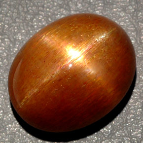 27,65 ctw natürlicher brauner Stern-Sonnenstein, Oval Schliff, Lichtundurchlässig