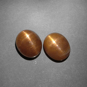  ct natürliche gold-braun Sternsonnenstein-Edelsteine, Oval Schliff, Lichtundurchlässig