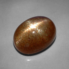 8,41 ctw natürlicher brauner Stern-Sonnenstein, Oval Schliff, Lichtundurchlässig