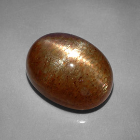 8,41 ctw natürlicher brauner Stern-Sonnenstein, Oval Schliff, Lichtundurchlässig